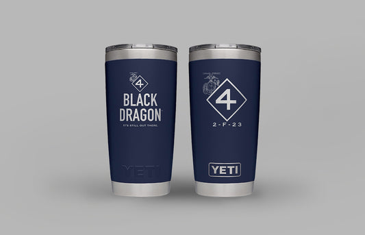 COMING SOON! Custom BLACK DRAGON 20 oz. Tumbler by YETI.